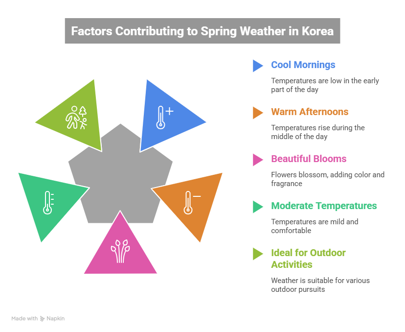 The spring season in South Korea