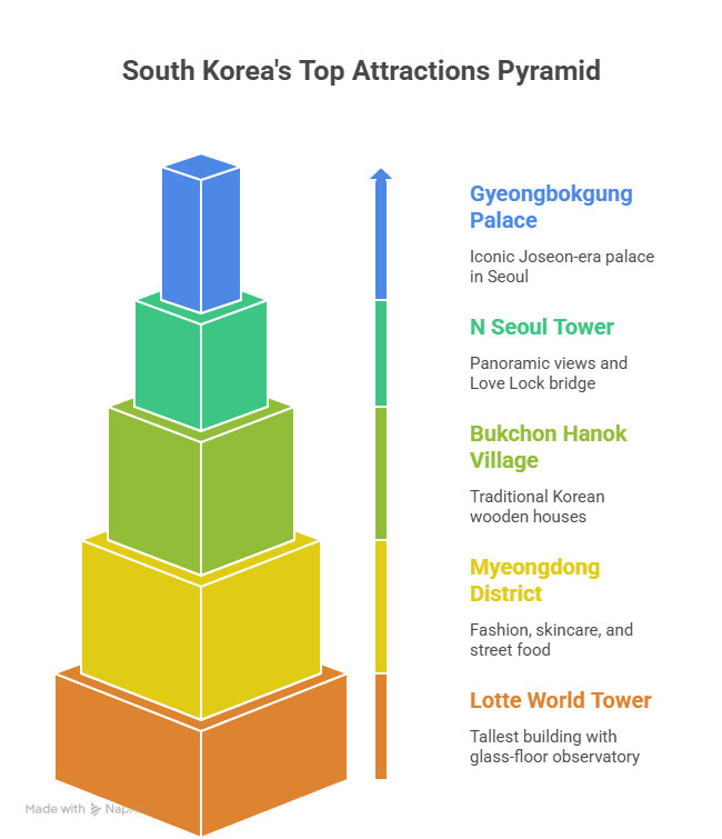 top attractions in South Korea