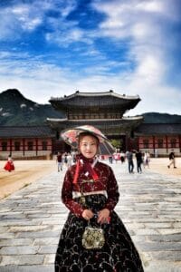 South Korea travel agency exploring Seoul palaces, traveling to south korea.