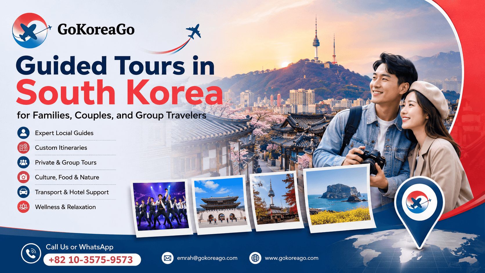 Guided Tours in South Korea for Families, Couples, and Group Travelers